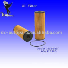 Filtro de aceite lubricante Elemento 104 180 01 09 para Mercedes-Benz